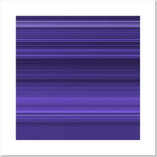 Royal Purple Classic Stripes Posters and Art